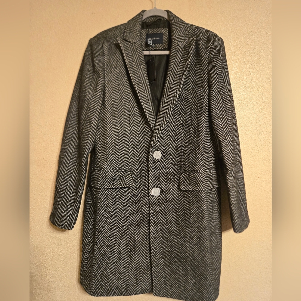 NWT Braveman Men's Gray/Black Blazer Size Medium